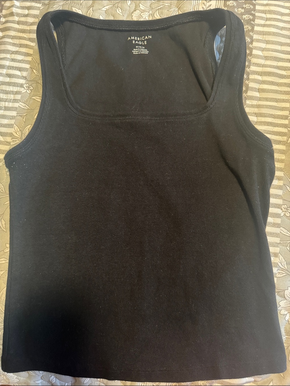 American Eagle Outfitters Black Scoop Neck Tank Top